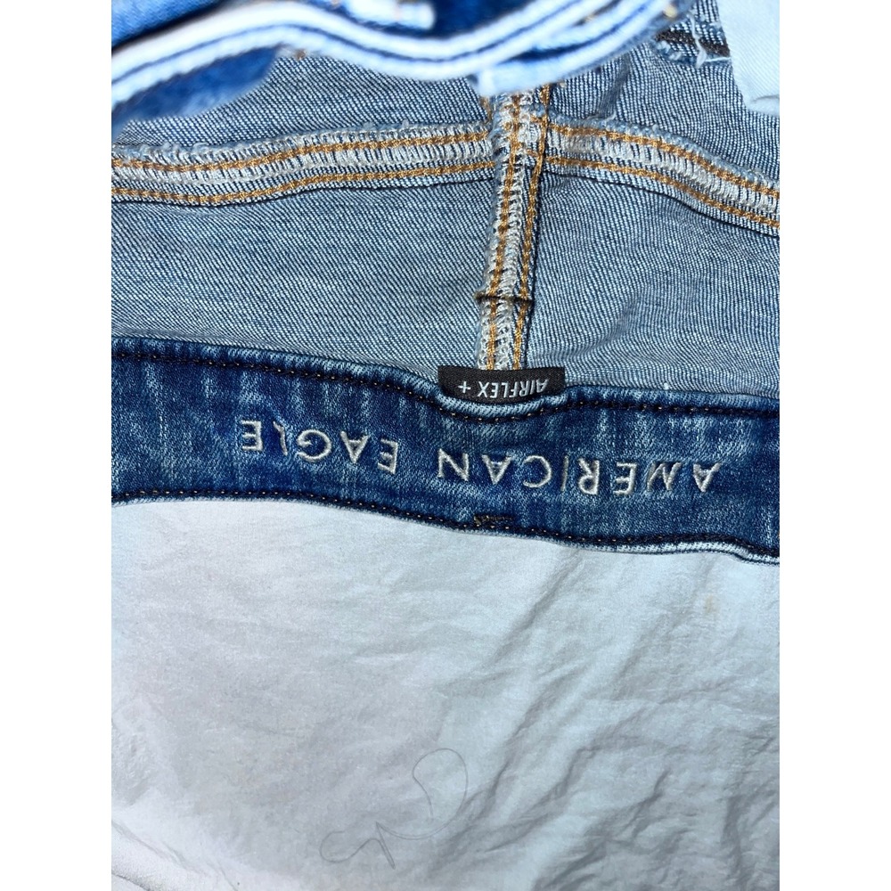 American Eagle 26x28 AirFlex+ Slim Straight Denim Jeans Blue Wash Comfort - Picture 2 of 4